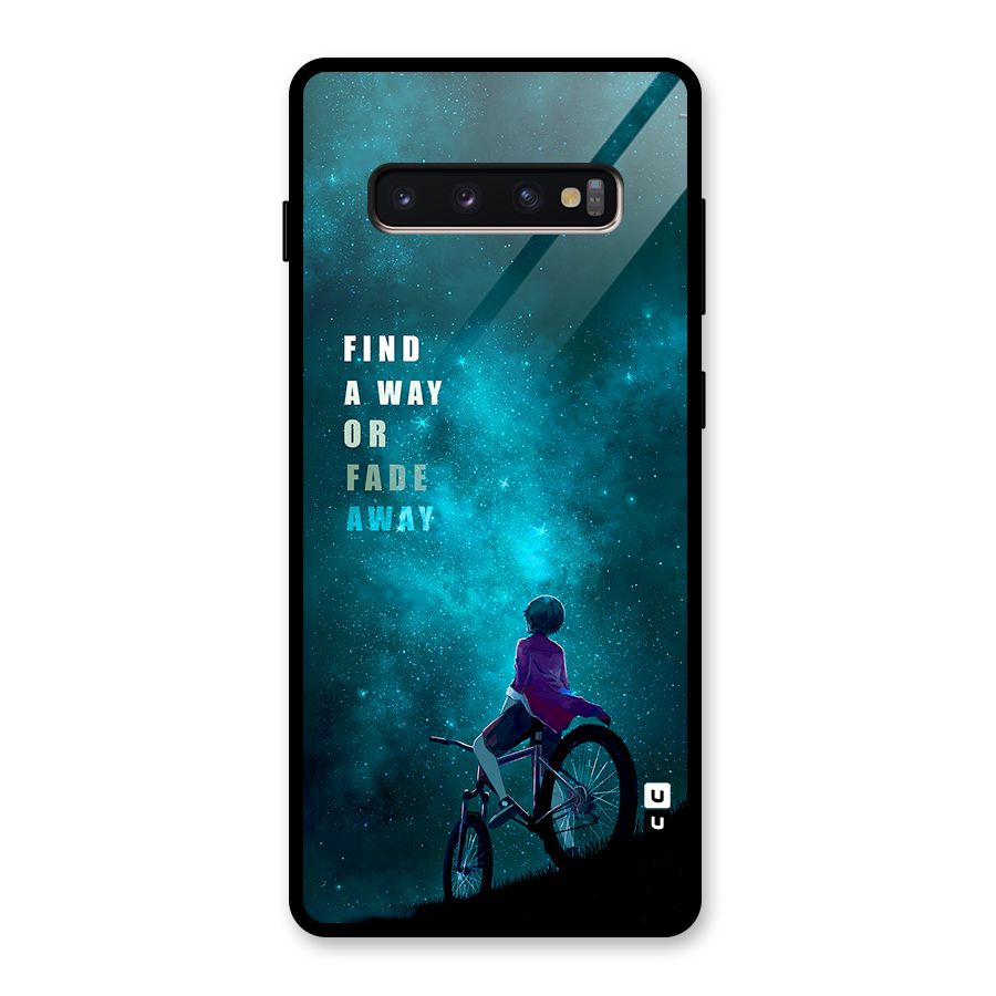 Find Your Way Glass Back Case for Galaxy S10 Plus
