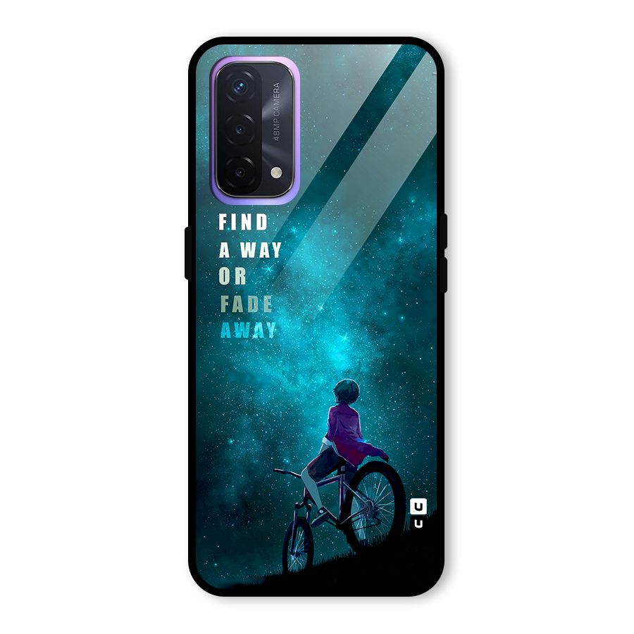 Find Your Way Glass Back Case for Oppo A74 5G