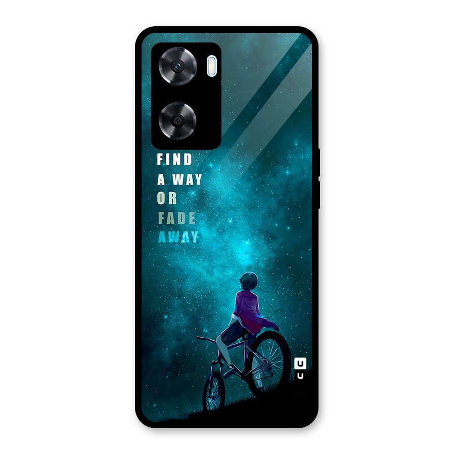 Find Your Way Glass Back Case for Oppo A77