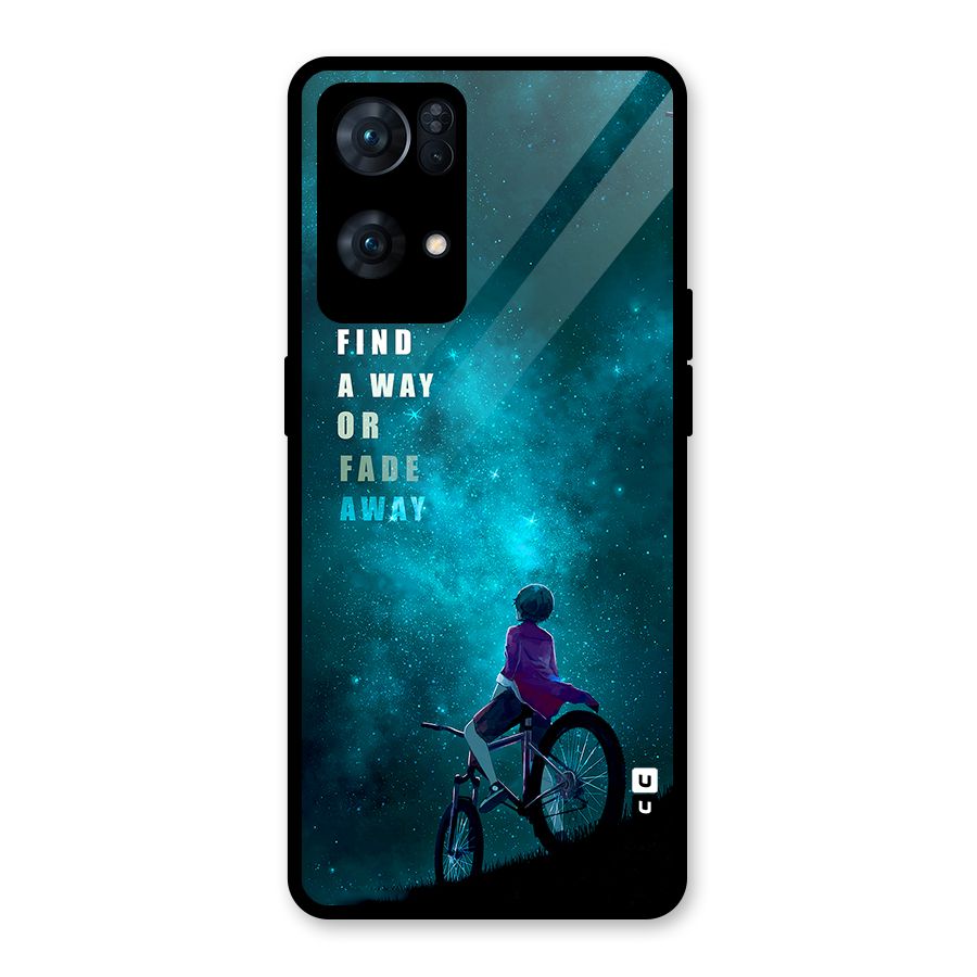 Find Your Way Glass Back Case for Oppo Reno7 Pro 5G