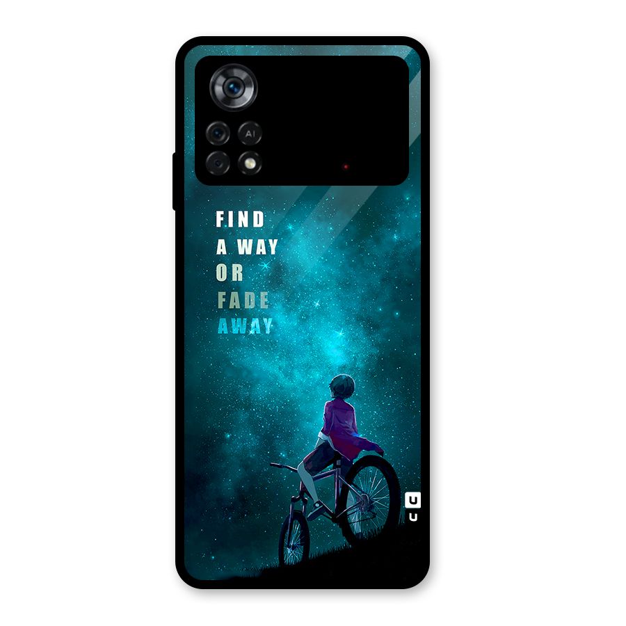 Find Your Way Glass Back Case for Poco X4 Pro 5G