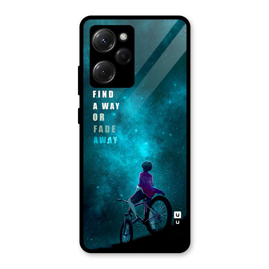 Find Your Way Glass Back Case for Poco X5 Pro