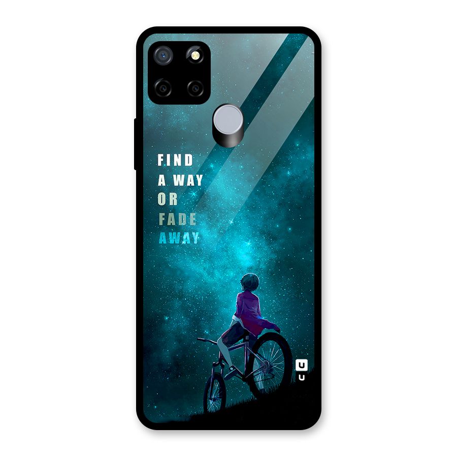 Find Your Way Glass Back Case for Realme Narzo 30A