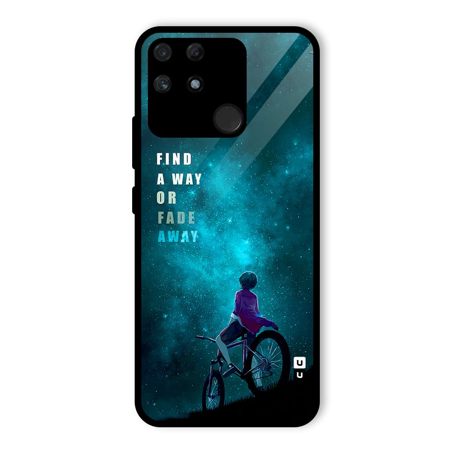 Find Your Way Glass Back Case for Realme Narzo 50A