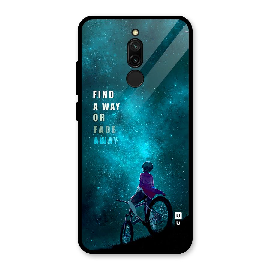 Find Your Way Glass Back Case for Redmi 8