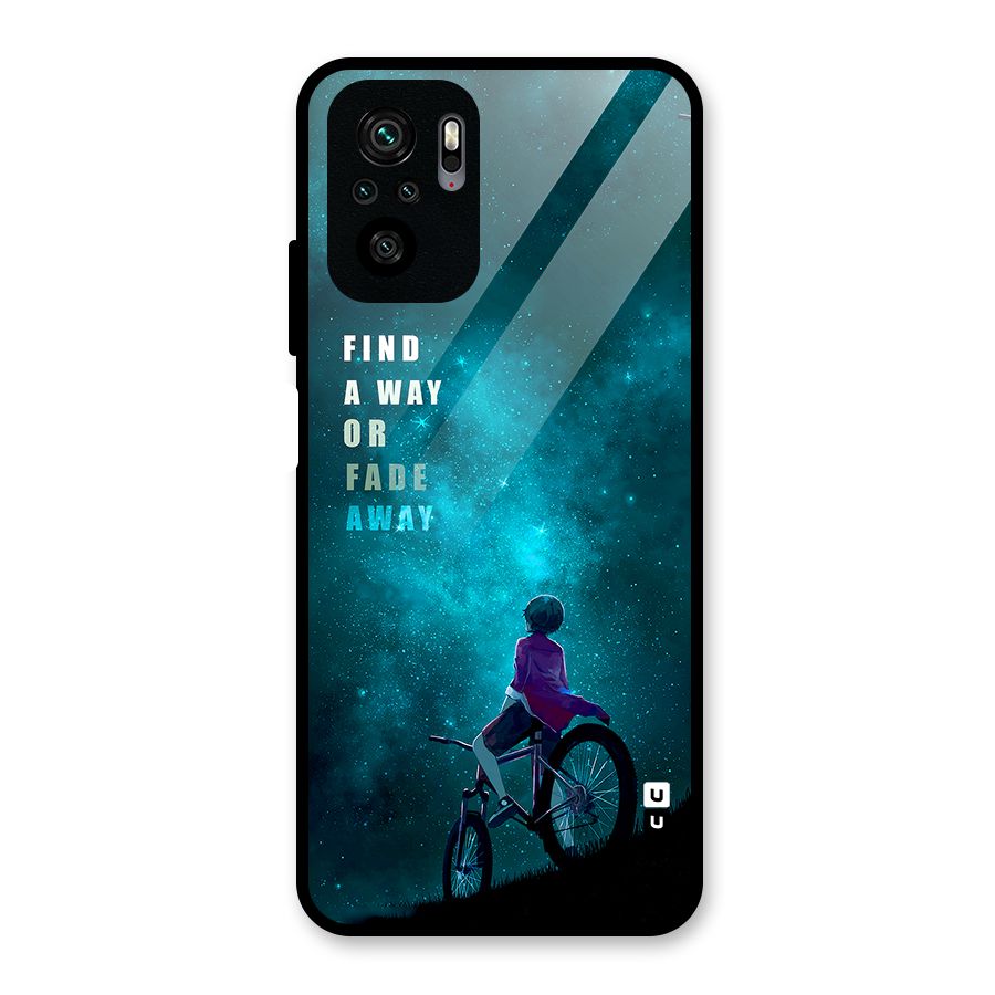 Find Your Way Glass Back Case for Redmi Note 10S