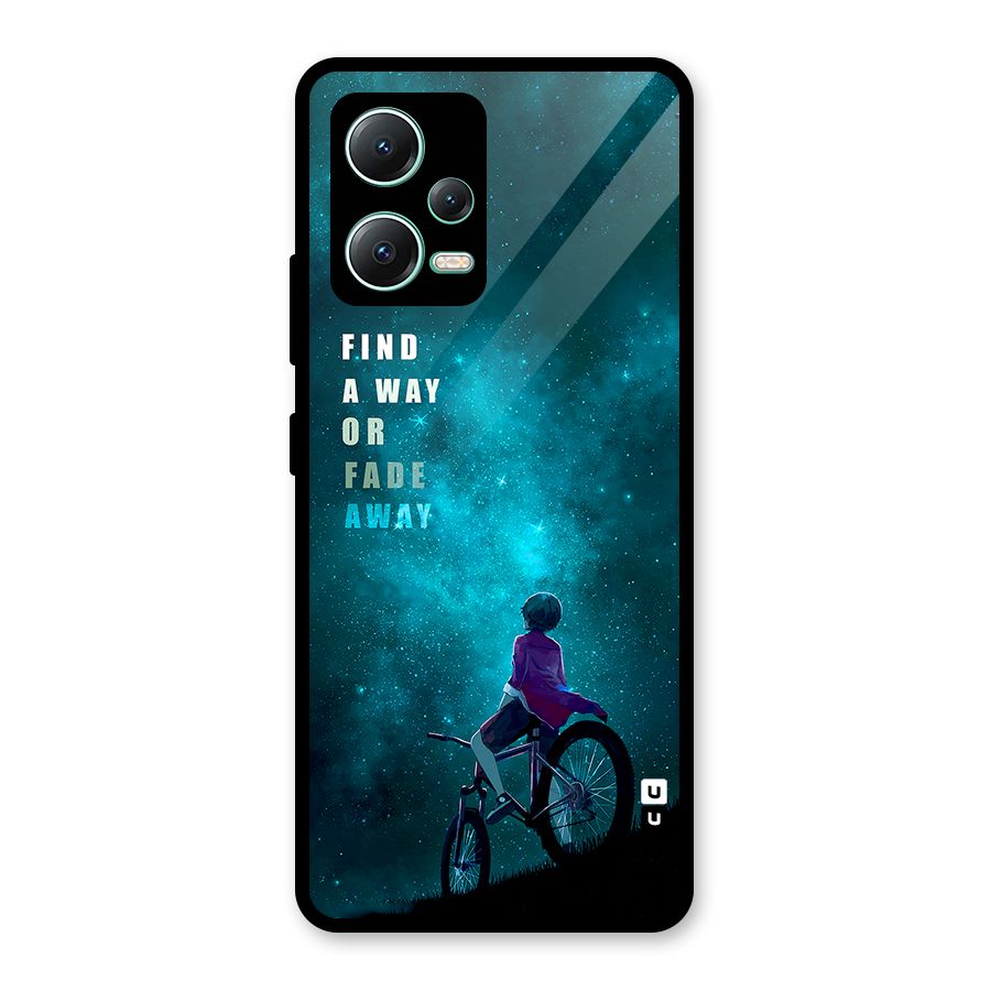 Find Your Way Glass Back Case for Redmi Note 12 5G