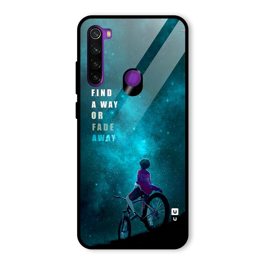 Find Your Way Glass Back Case for Redmi Note 8