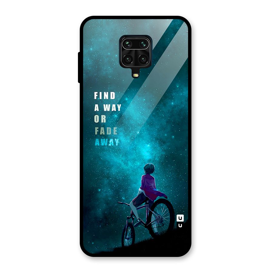 Find Your Way Glass Back Case for Redmi Note 9 Pro