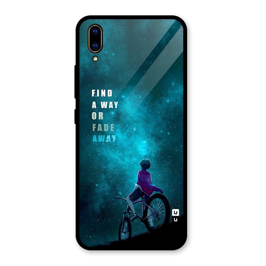 Find Your Way Glass Back Case for Vivo V11 Pro