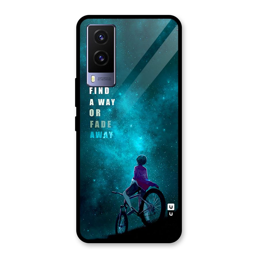 Find Your Way Glass Back Case for Vivo V21e 5G