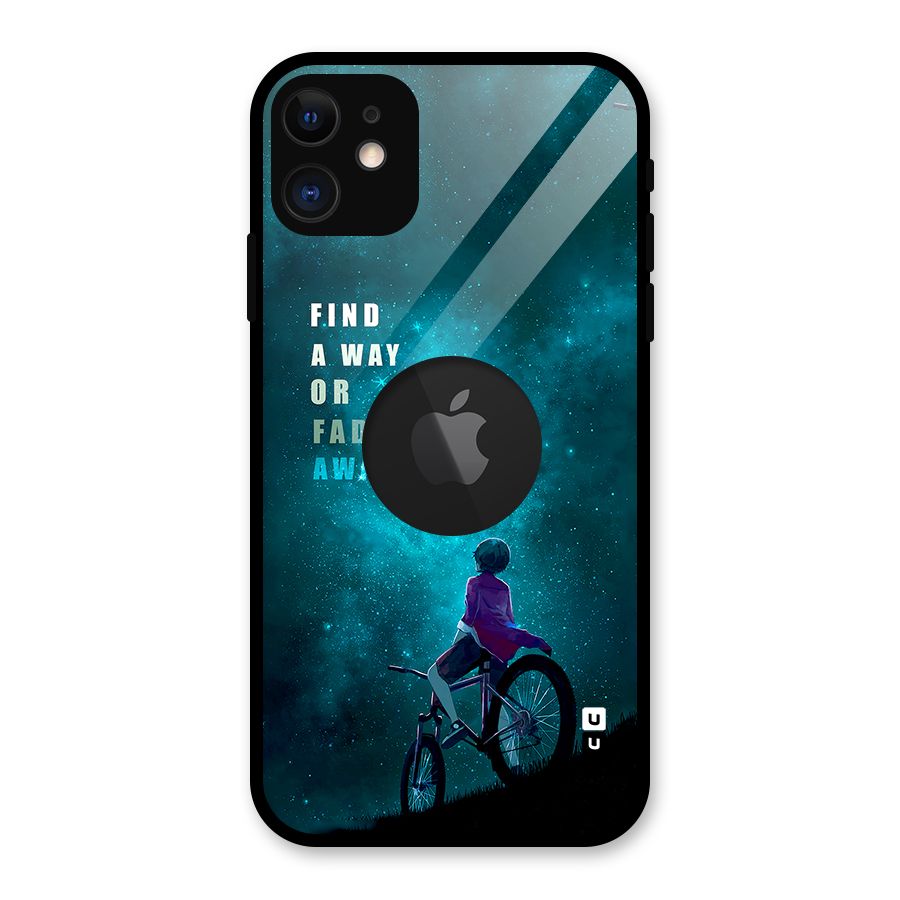 Find Your Way Glass Back Case for iPhone 11 Logo Cut