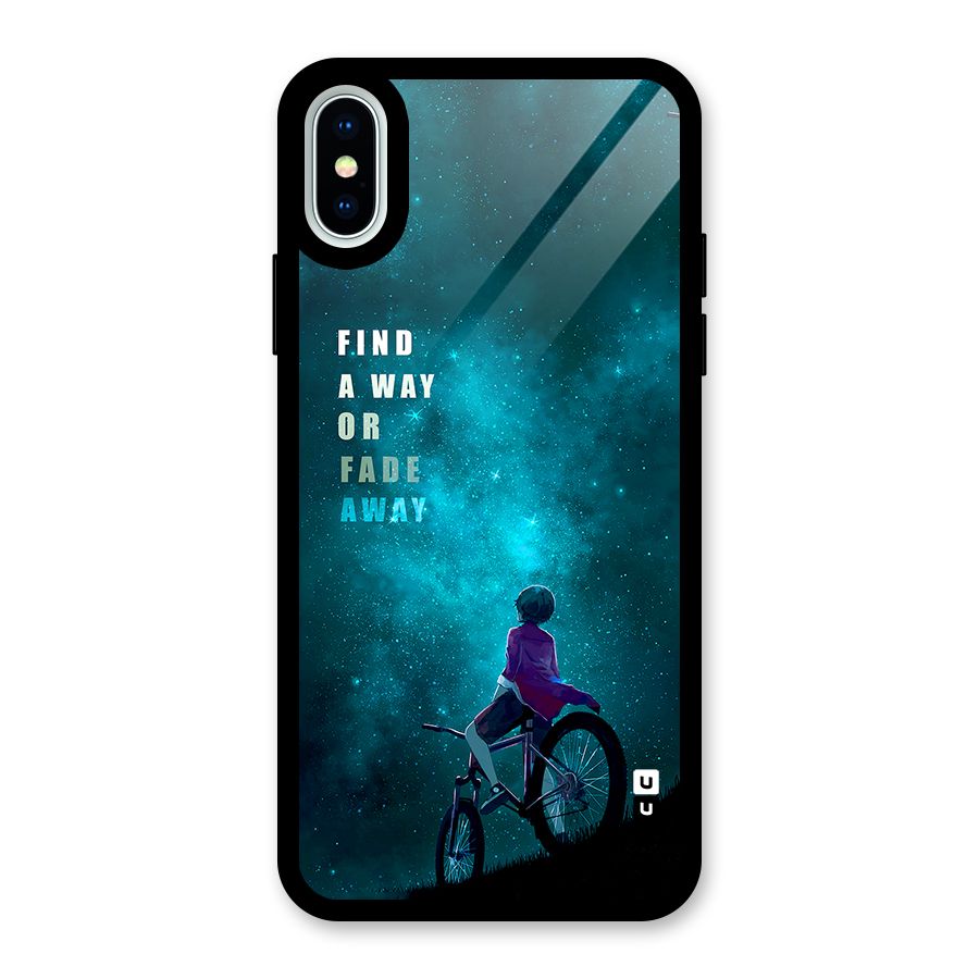 Find Your Way Glass Back Case for iPhone X