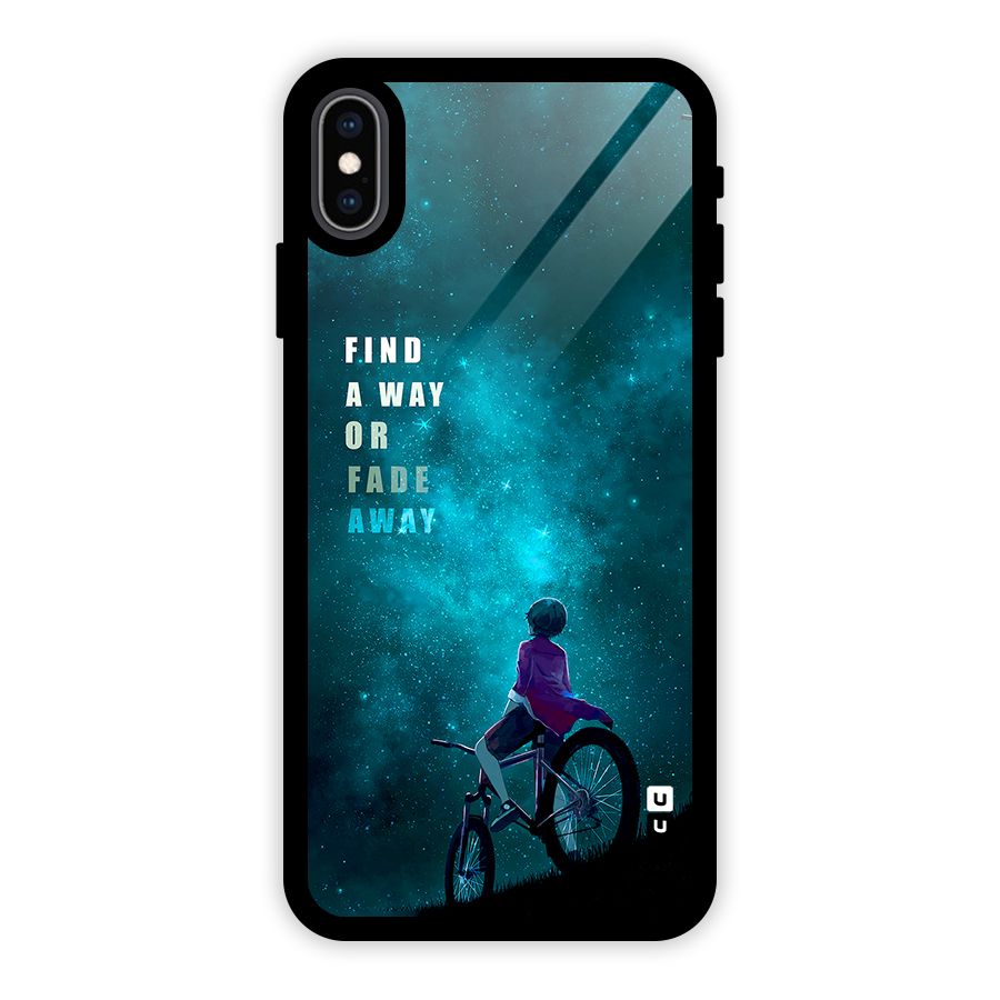 Find Your Way Glass Back Case for iPhone XS Max