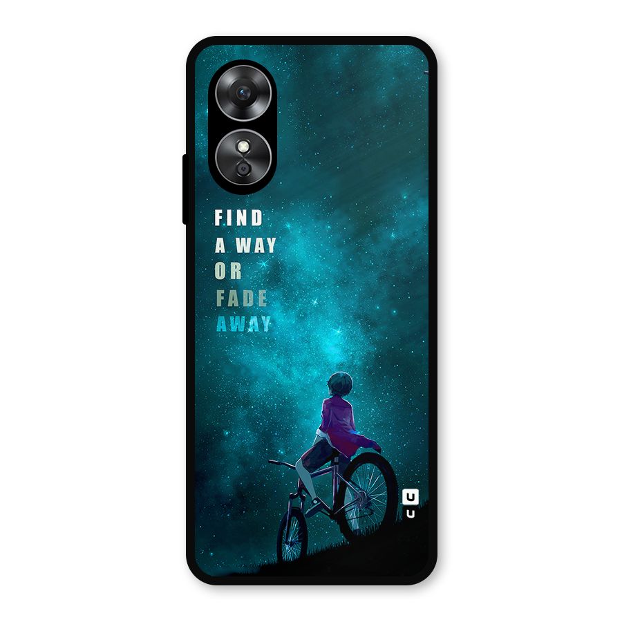Find Your Way Metal Back Case for Oppo A17