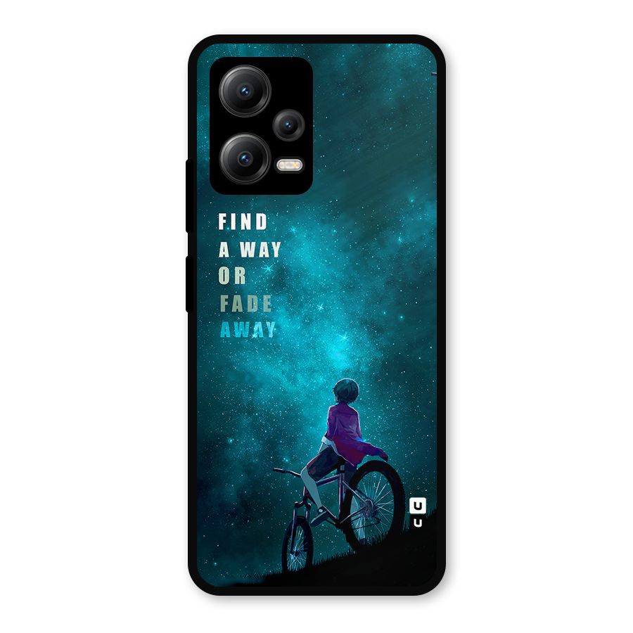 Find Your Way Metal Back Case for Redmi Note 12 5G
