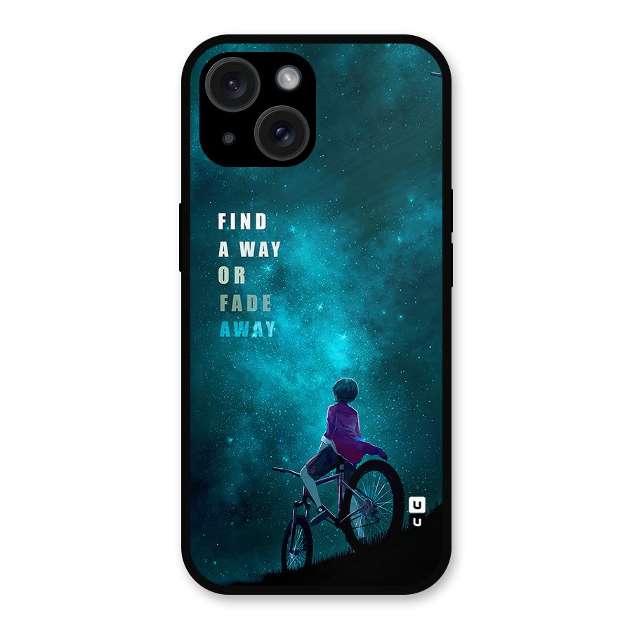Find Your Way Metal Back Case for iPhone 15