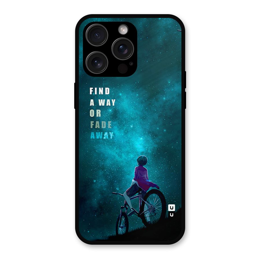 Find Your Way Metal Back Case for iPhone 15 Pro Max