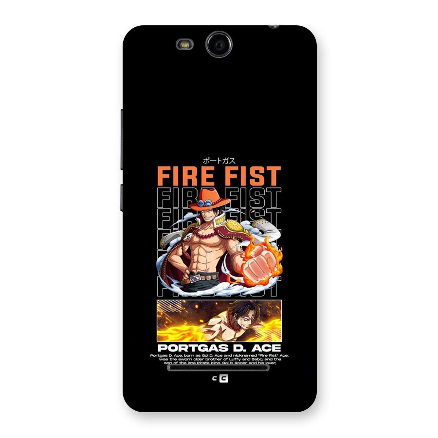 Fire Fist Ace Back Case for Canvas Juice 3 Q392