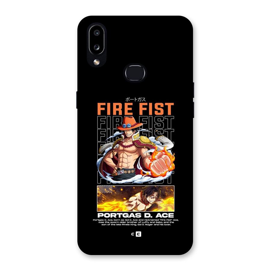 Fire Fist Ace Back Case for Galaxy A10s