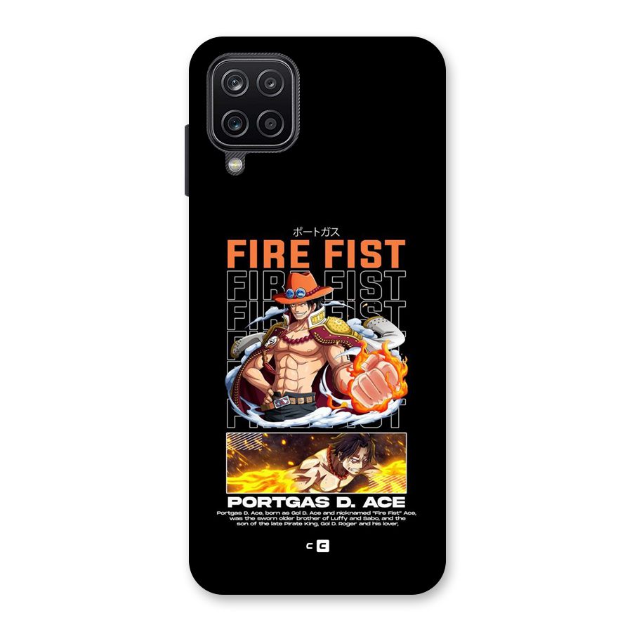 Fire Fist Ace Back Case for Galaxy A12