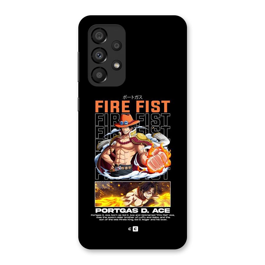 Fire Fist Ace Back Case for Galaxy A33 5G