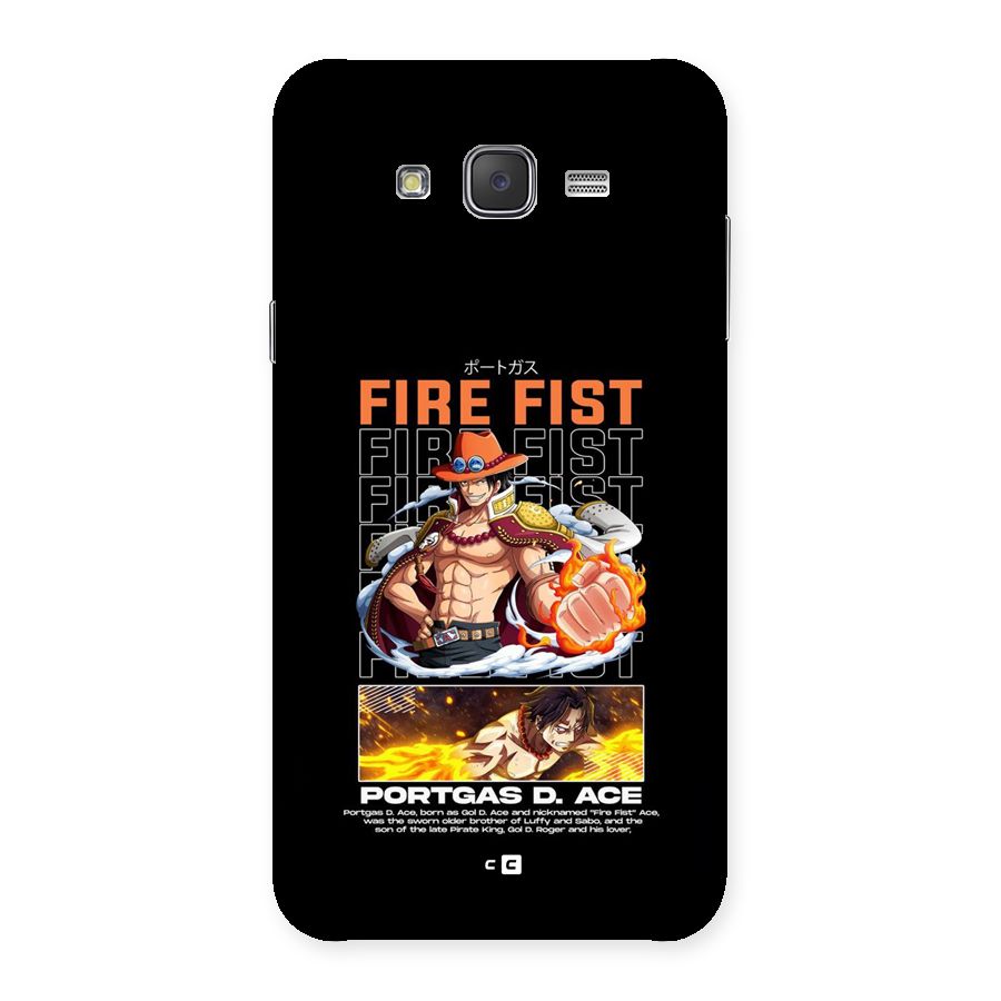 Fire Fist Ace Back Case for Galaxy J7