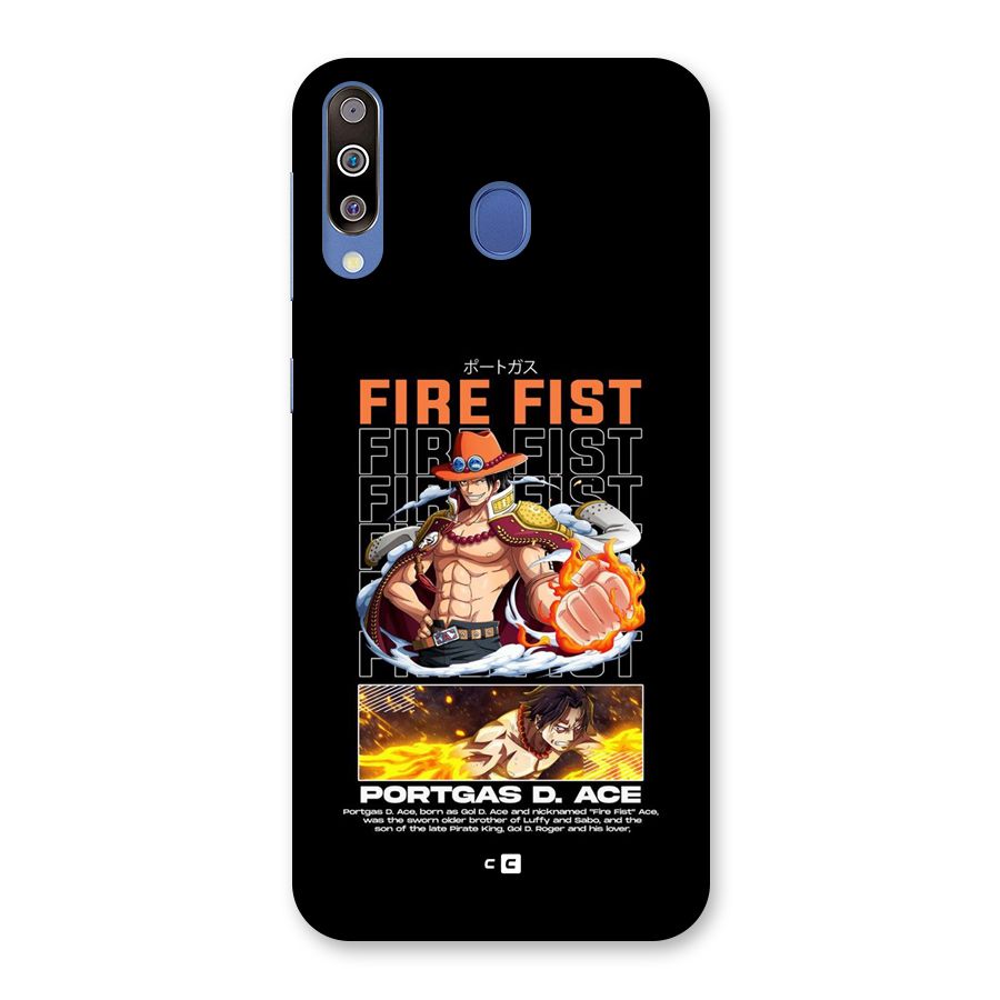 Fire Fist Ace Back Case for Galaxy M30