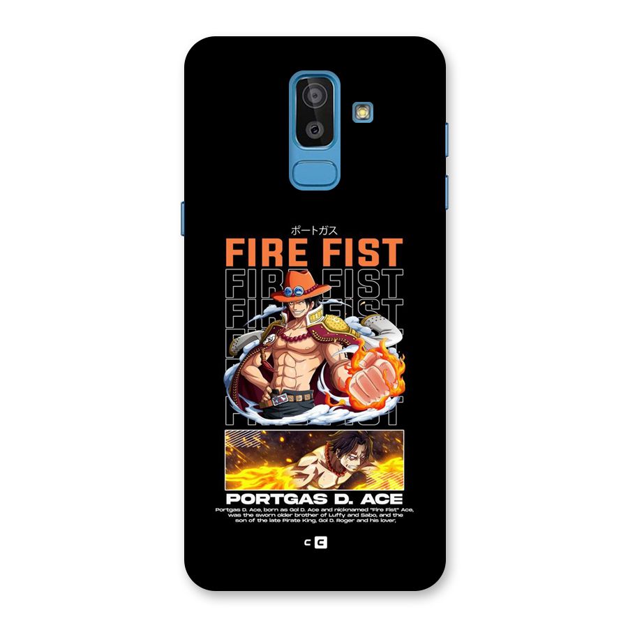 Fire Fist Ace Back Case for Galaxy On8 (2018)