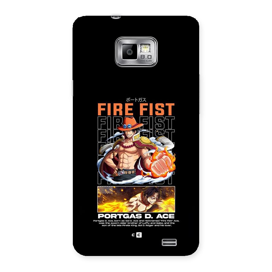 Fire Fist Ace Back Case for Galaxy S2