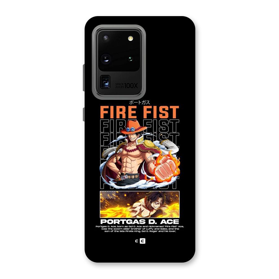 Fire Fist Ace Back Case for Galaxy S20 Ultra