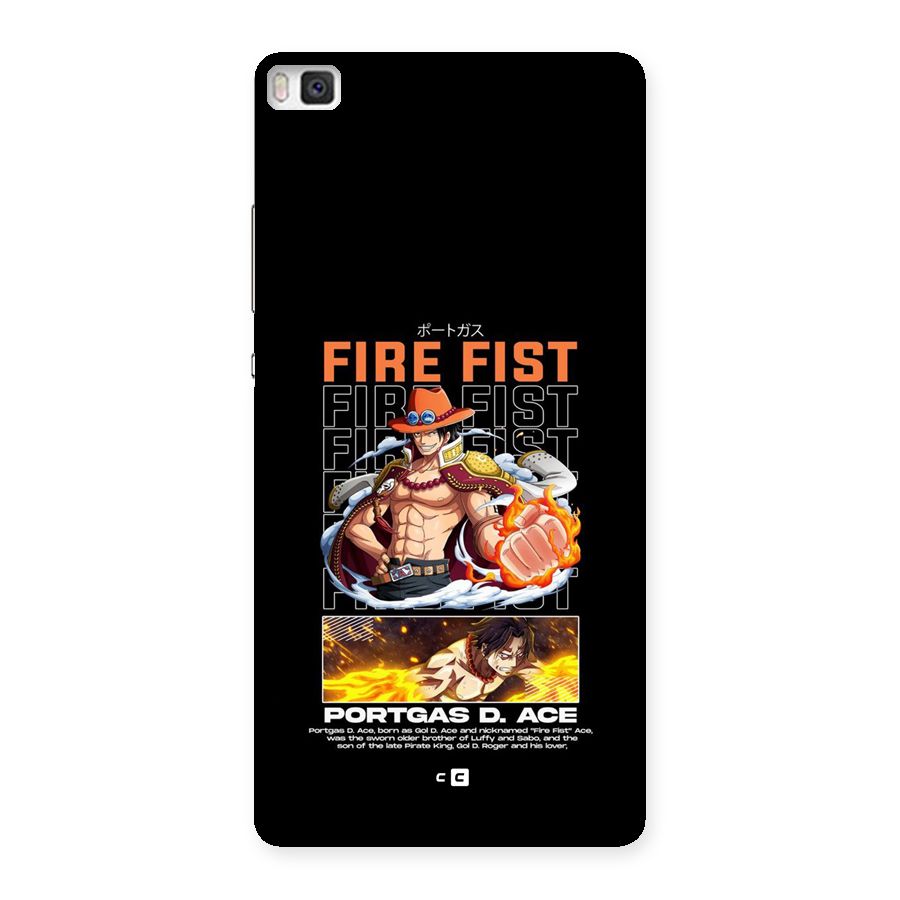 Fire Fist Ace Back Case for Huawei P8