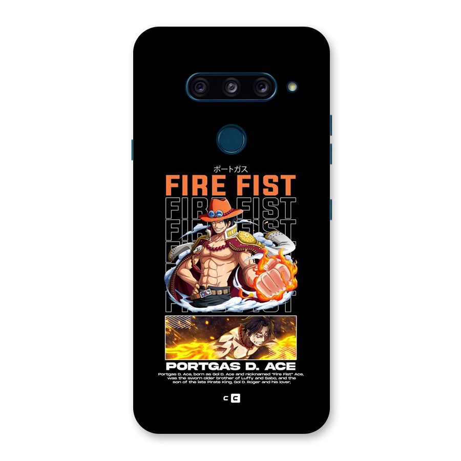 Fire Fist Ace Back Case for LG  V40 ThinQ