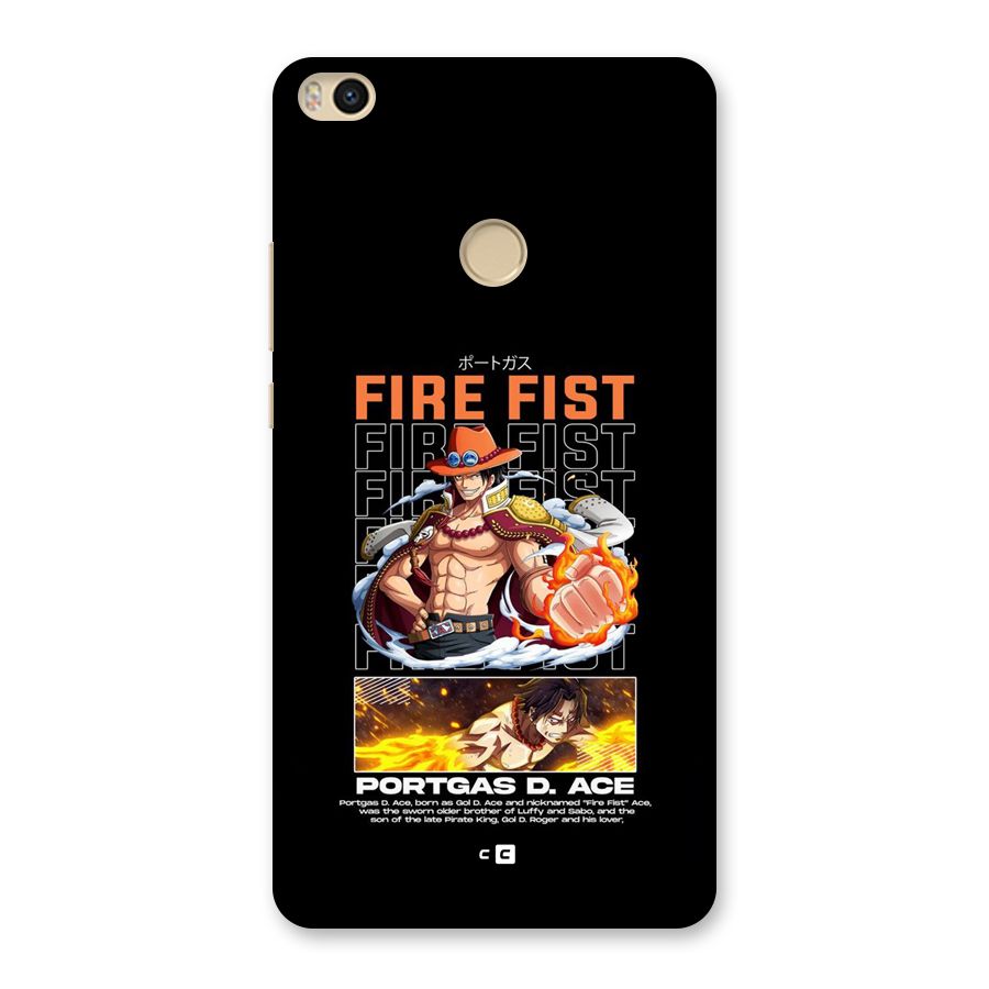 Fire Fist Ace Back Case for Mi Max 2
