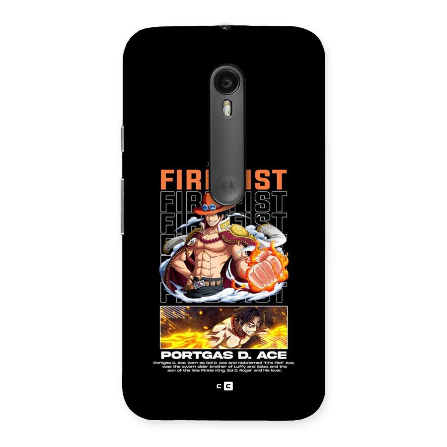 Fire Fist Ace Back Case for Moto G Turbo