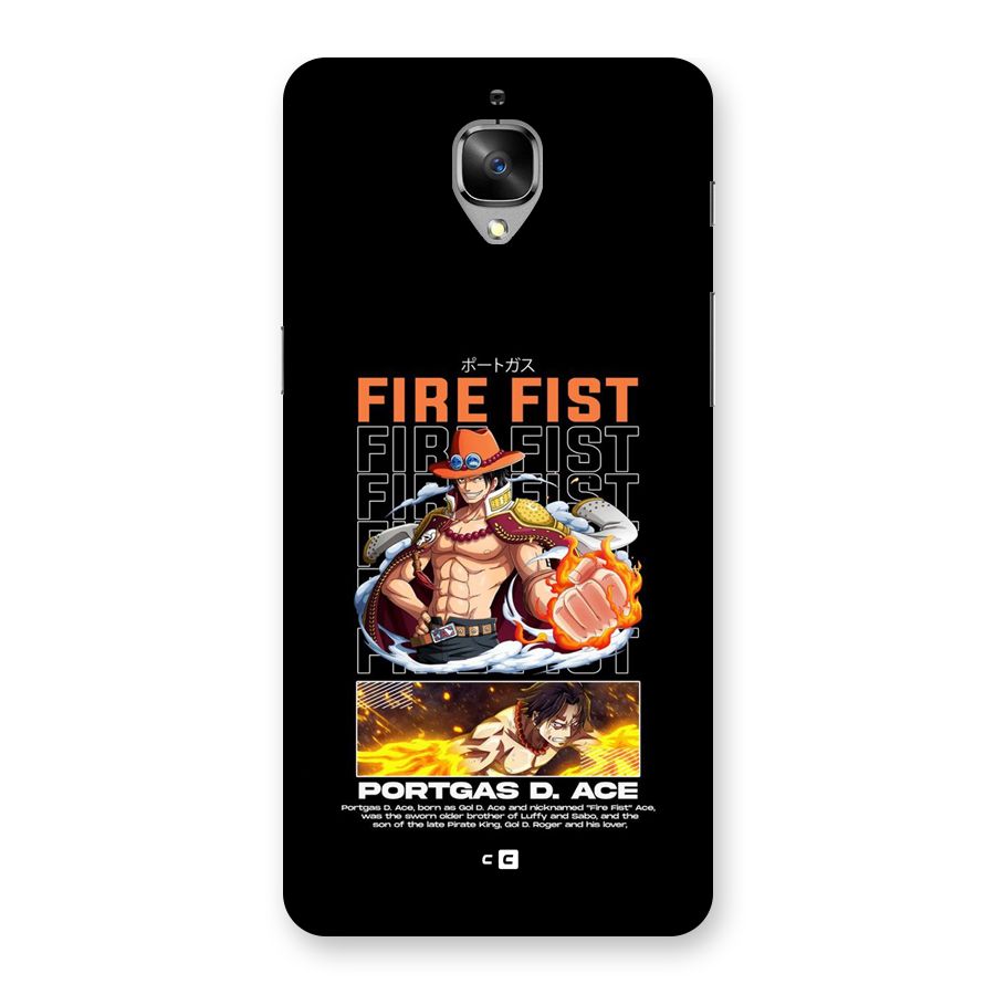 Fire Fist Ace Back Case for OnePlus 3T