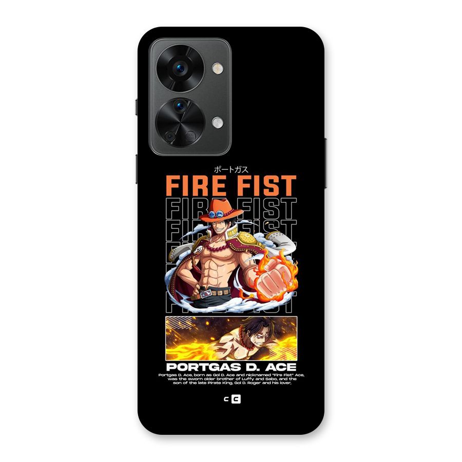 Fire Fist Ace Back Case for OnePlus Nord 2T