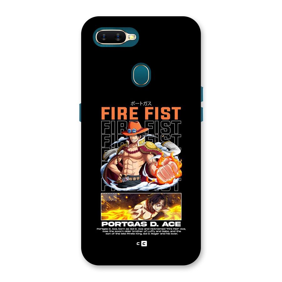 Fire Fist Ace Back Case for Oppo A11k