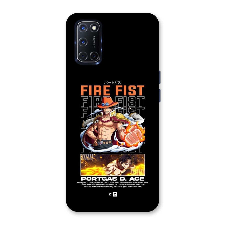 Fire Fist Ace Back Case for Oppo A52