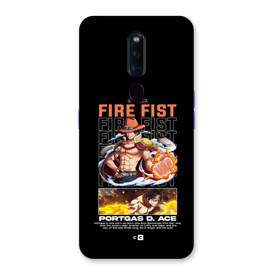 Fire Fist Ace Back Case for Oppo F11 Pro