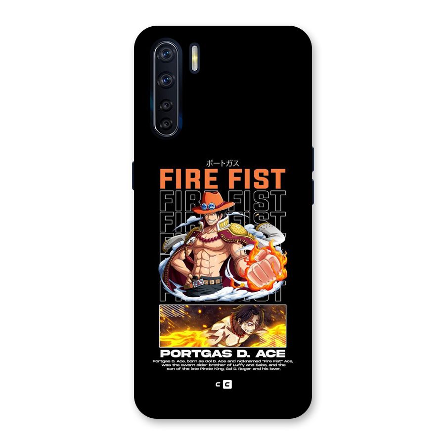 Fire Fist Ace Back Case for Oppo F15
