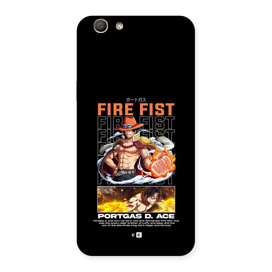 Fire Fist Ace Back Case for Oppo F1s
