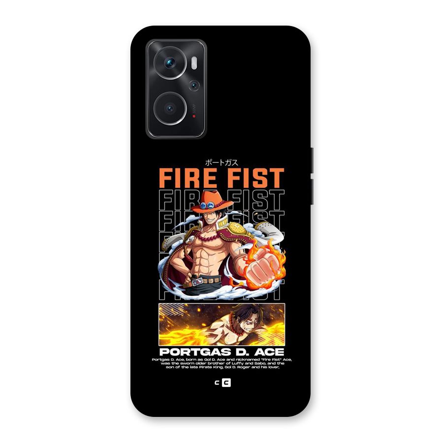 Fire Fist Ace Back Case for Oppo K10 4G