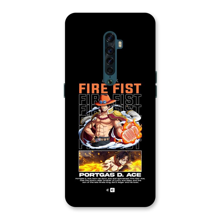 Fire Fist Ace Back Case for Oppo Reno2