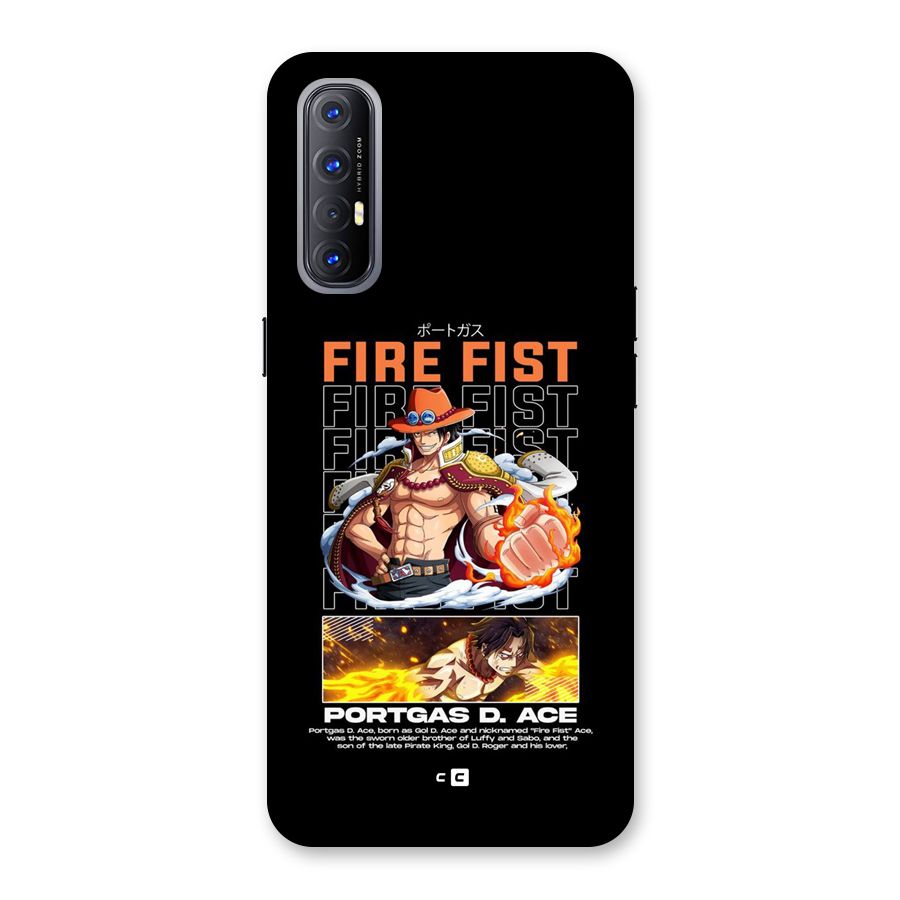 Fire Fist Ace Back Case for Oppo Reno3 Pro