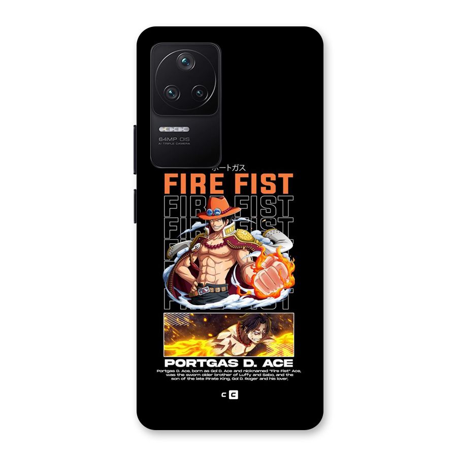 Fire Fist Ace Back Case for Poco F4 5G