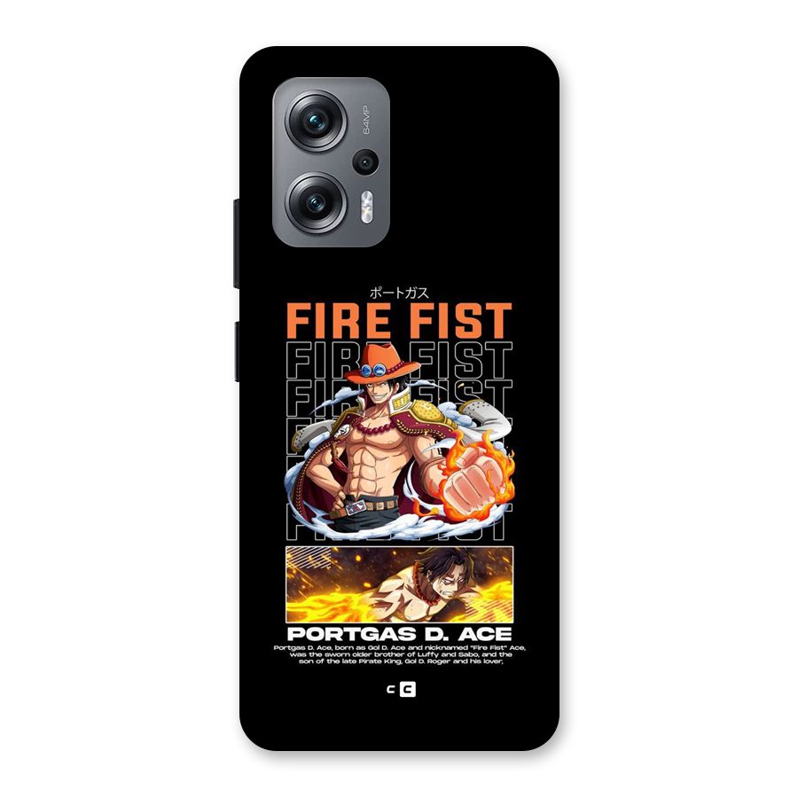 Fire Fist Ace Back Case for Redmi K50i
