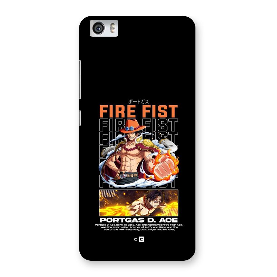 Fire Fist Ace Back Case for Redmi Mi 5