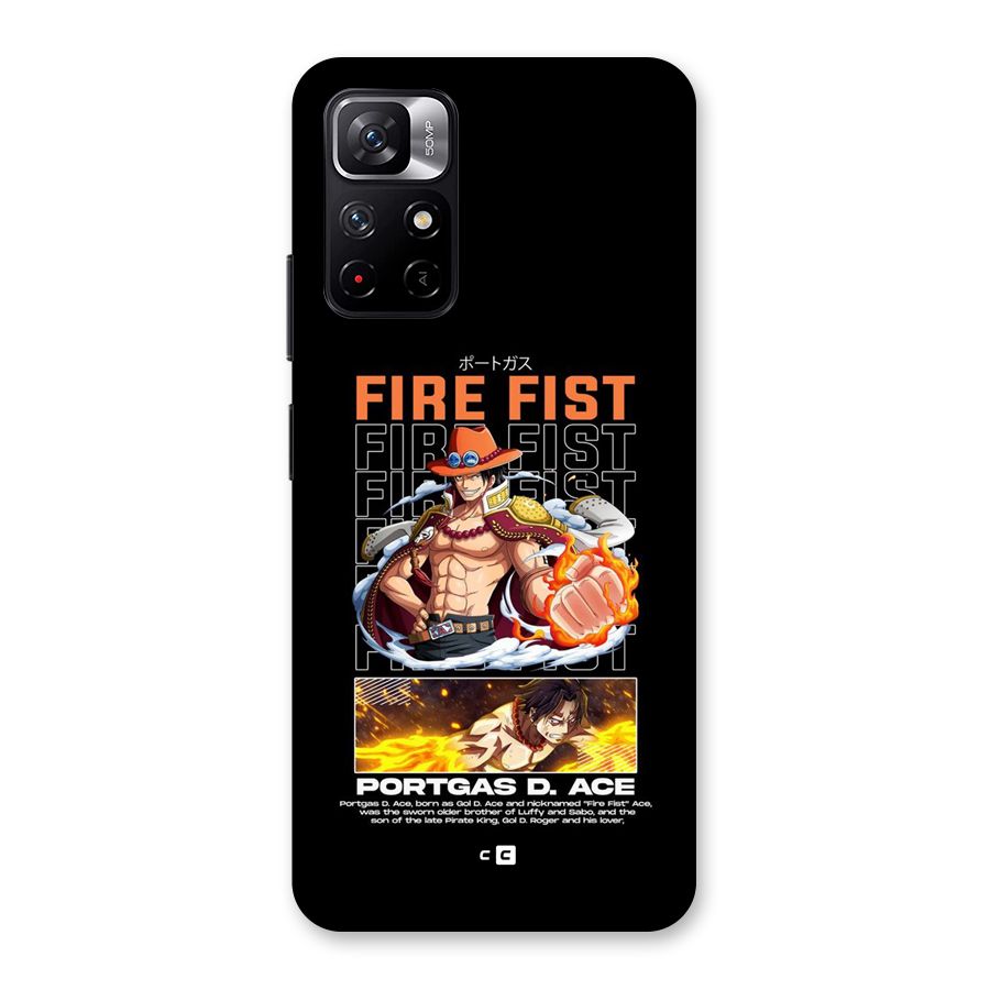 Fire Fist Ace Back Case for Redmi Note 11T 5G