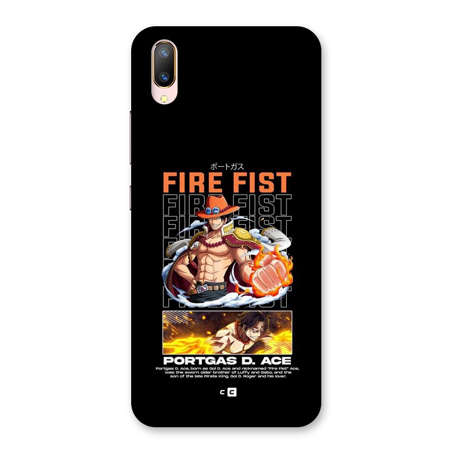 Fire Fist Ace Back Case for Vivo V11 Pro